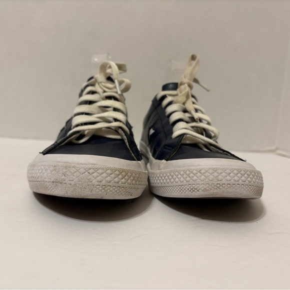 Converse One Star blue leather low top sneakers junior size 4.5 - Picture 6 of 11